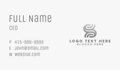 Creative Agency Letter S Business Card Image Preview