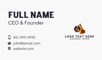 Excavator Digger Machinery Business Card Preview