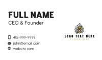 Smoking Cigar Skull Business Card Image Preview