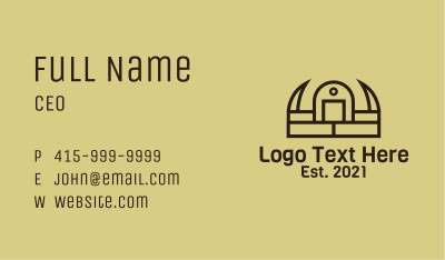 Barbarian Crown Helmet Business Card Image Preview
