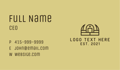 Barbarian Crown Helmet Business Card Image Preview