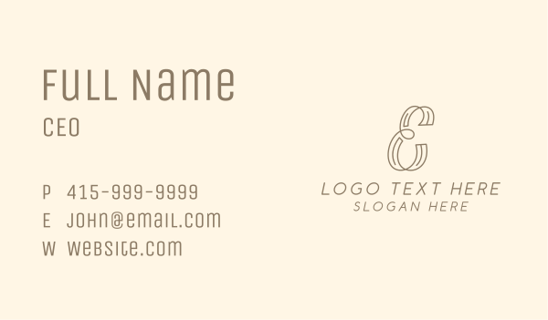 Feminine Clothing Boutique  Business Card Design Image Preview