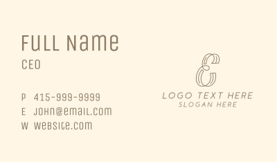 Feminine Clothing Boutique  Business Card Image Preview