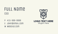 Black Virus Turret Defense Lettermark Business Card Image Preview