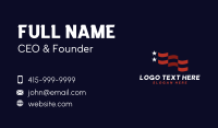 Patriotic USA Flag Business Card Preview