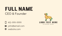 Spotted Yellow Dog Business Card Preview