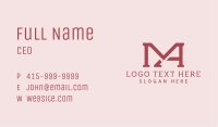 M & A Monogram Business Card Image Preview