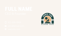 Boho Wolf Badge Business Card Image Preview
