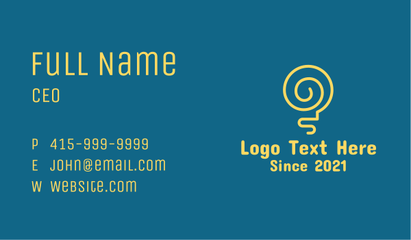 Yellow Lightbulb Idea  Business Card Design Image Preview