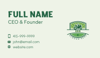 Gardening Lawn Tractor  Business Card Image Preview