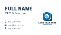 Blue Photography Camera Business Card Design