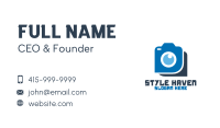 Blue Photography Camera Business Card Image Preview