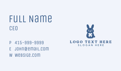 Bunny Dental Tooth Business Card Image Preview