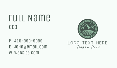 Starry Mountain Hill Business Card Image Preview