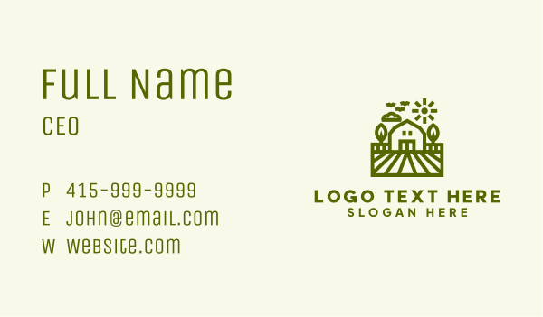 Agriculture Barn Farming Business Card Design Image Preview