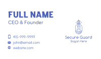 Blue Monoline Lighthouse Business Card Image Preview