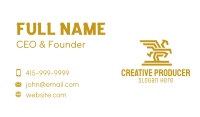 Golden Mythical Pegasus Business Card Image Preview