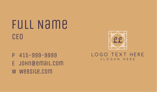 Classic Design Lettermark Business Card Design Image Preview