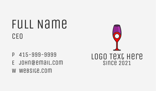 Bar Pin Locator  Business Card Design Image Preview