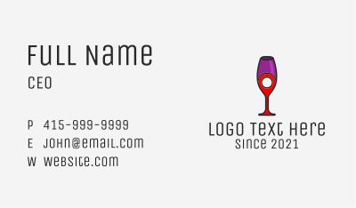 Bar Pin Locator  Business Card Image Preview