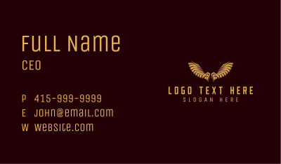 Elegant Luxury Wing Business Card Image Preview