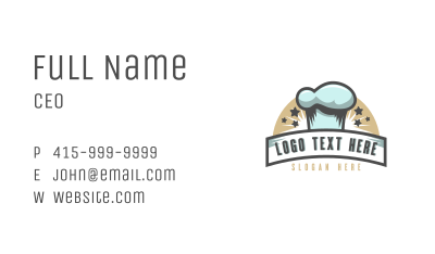 Restaurant Pastry Chef Business Card Image Preview