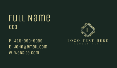 Classic Floral Decor Business Card Image Preview