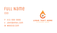Orange C Drop Business Card Image Preview