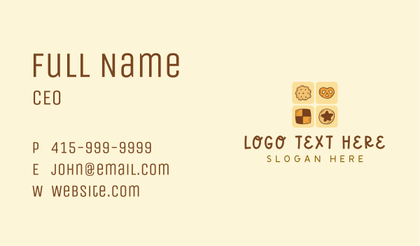 Biscuit Cookie Pastry Business Card Design Image Preview
