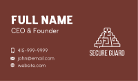 Aztec Temple Maze Business Card Image Preview
