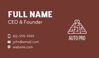 Aztec Temple Maze Business Card Image Preview