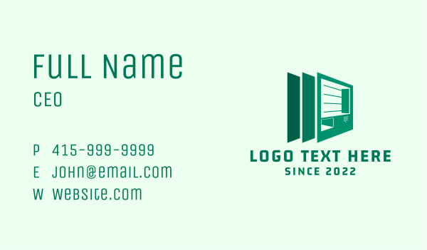 Electronic Teller Machine Business Card Design Image Preview
