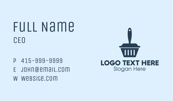 Cleaning Dustpan  Business Card Design Image Preview