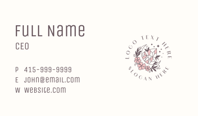 Mystical Crystal Gemstone Business Card Image Preview