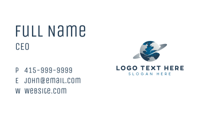 Pixel Globe Tech Business Card Image Preview