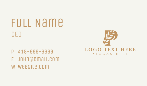 Organic Wheat Farming Business Card Design Image Preview