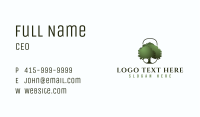 Nature Garden Tree Business Card Image Preview