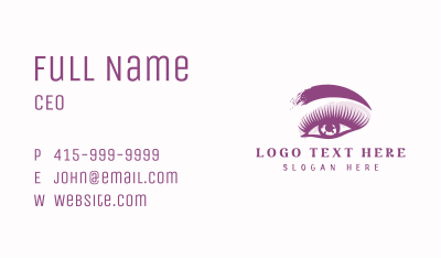 Feminine Eye Makeup Business Card Image Preview