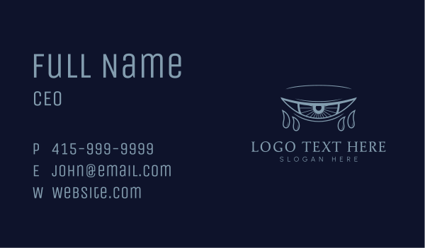 Mystic Tear Eye Business Card Design Image Preview