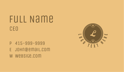 Gold Circle Star Business Business Card Image Preview