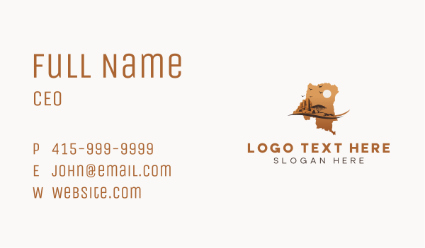 Congo Africa Wildlife Business Card Design Image Preview