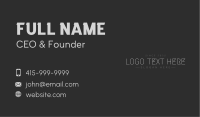 Futuristic Business Wordmark Business Card Image Preview