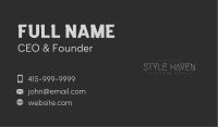 Futuristic Business Wordmark Business Card Design
