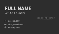 Futuristic Business Wordmark Business Card Preview