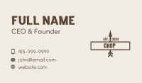 Brown Arrow Wordmark  Business Card Image Preview