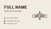 Brown Arrow Wordmark  Business Card Image Preview