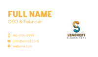 Letter S Community Organization  Business Card Image Preview