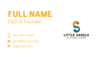 Letter S Community Organization  Business Card Image Preview
