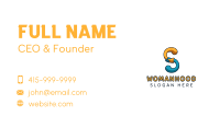 Letter S Community Organization  Business Card Design