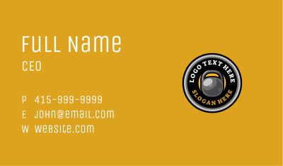 Kettlebell Gym Fitness Business Card Image Preview